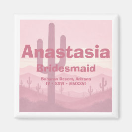 Íman Presente para Dama de Honrosa Rosa – Dama de Honro