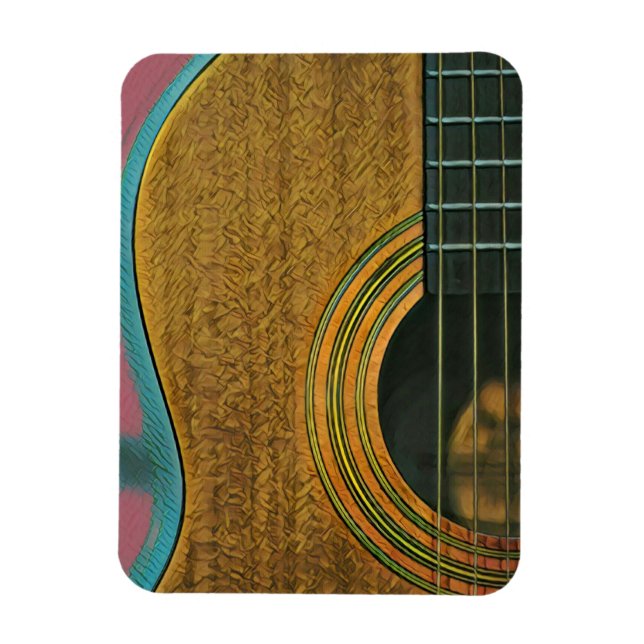 Íman Presente para guitarrista músico (Vertical)