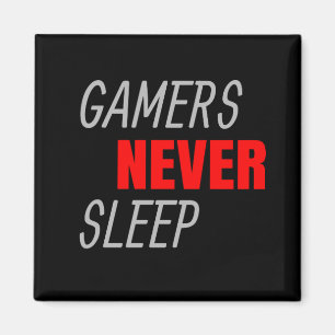 Íman Presente para jogadores nunca adormecem o vídeo g