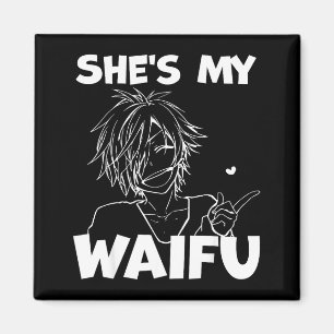 Íman Presente para namorado casal engraçado anime Waifu