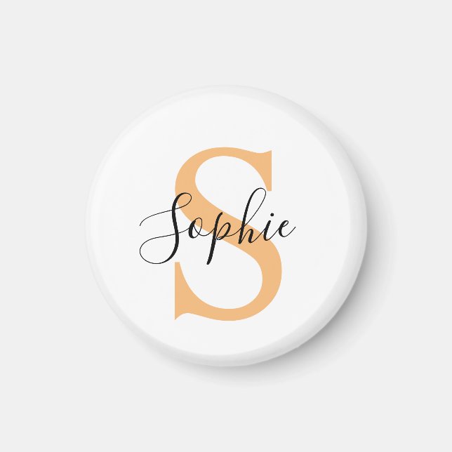 Íman Presente Personalizado com Nome em Letra Elegante (Frente)