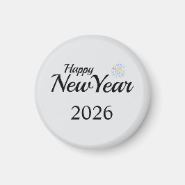 Íman Presente Personalizado de Ano Novo Feliz