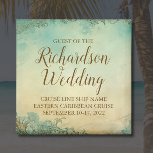 Íman Presente Personalizado de Casamento de Cruzeiro