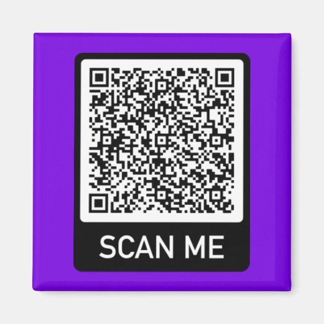 Íman Presente personalizado de pesquisa de código QR In (Frente)