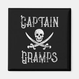 Íman Presente Personalizado de Pirata Náutico Capitão G