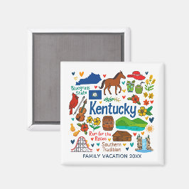 Íman Presente Personalizado de Viagem Familiar no Kentu