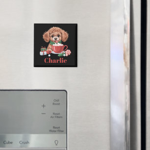 Íman Presente Personalizado Nome Toy Poodle Amante de C