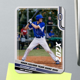 Íman Presente Personalizado para Jogador de Beisebol em
