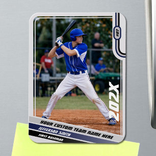 Íman Presente Personalizado para Jogador de Beisebol em