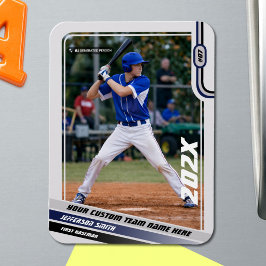 Íman Presente Personalizado para Jogador de Beisebol em