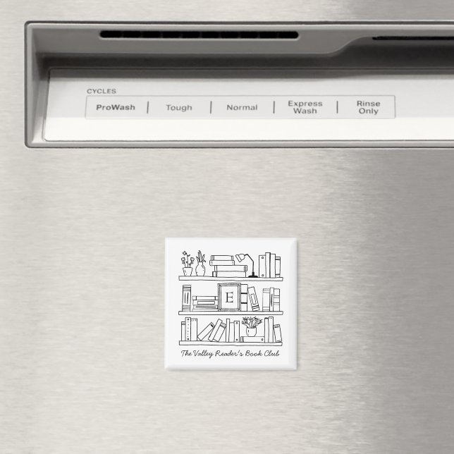 Íman Presente Personalizado para Membros do Clube do Li (In Situ (Dishwasher))