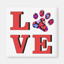 Presente Red LOVE Heart Enchido Cat Paw
