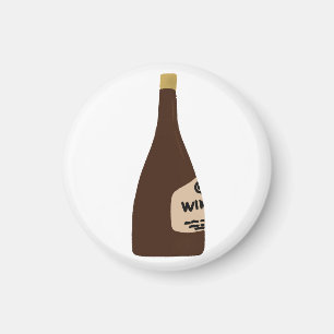 Íman Presente Sommelier Garrafa Marrom Wine Enthusiast
