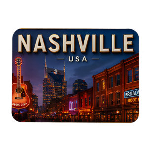 Íman Presente Souvenir da Cidade da Música de Nashville