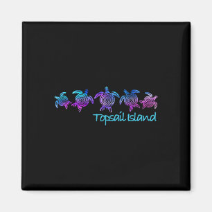 Íman Presente Tribal Tartaruga Design Praia Ilha Topsai