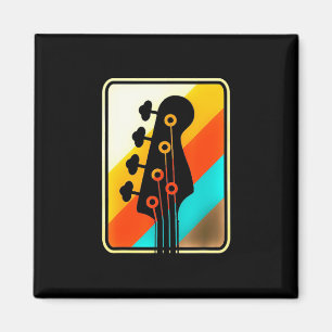Íman Presente Xmas Retro Vintage Guitar Player