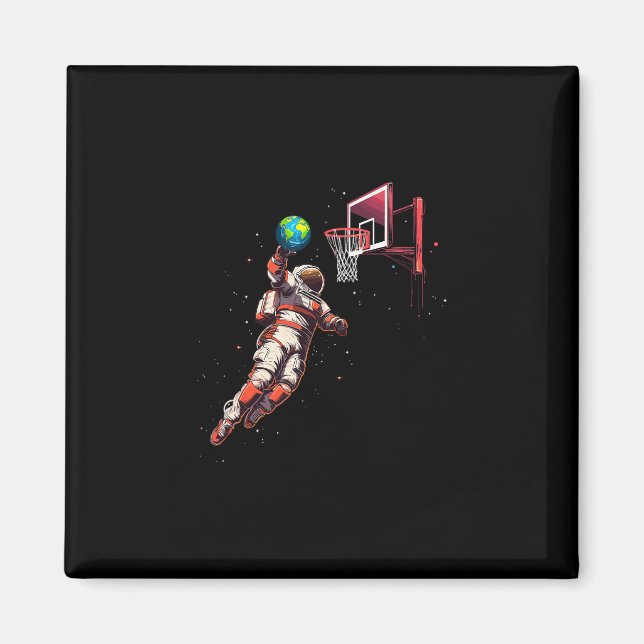 Íman Presentes Astronauta Desenho Espaço Exterior Homen (Frente)
