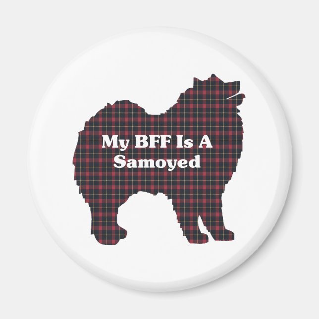 Íman Presentes BFF Samoyed (Frente)