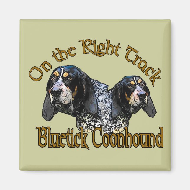 Íman Presentes Bluetick Coonhound (Frente)