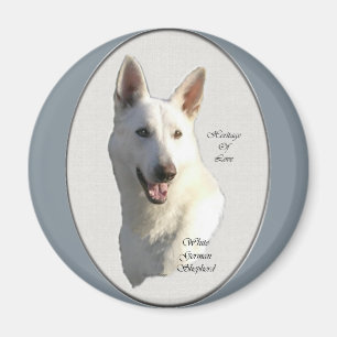 Íman Presentes brancos do german shepherd