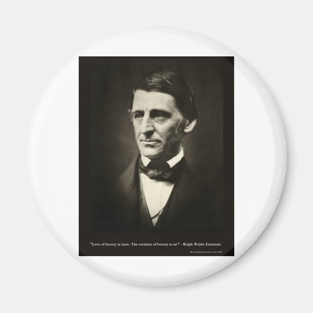 Íman Presentes da Citação de Amor da Beleza de Emerson  (Frente)