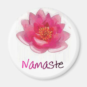 Íman Presentes da ioga de "Namaste" da flor de Lotus