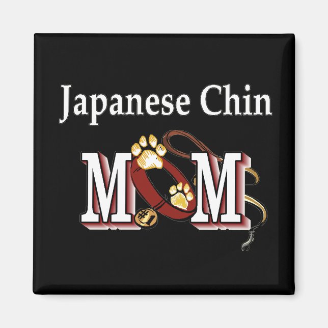 Íman Presentes da Mãe do Chin Japonês (Frente)