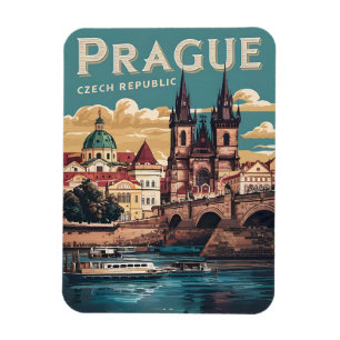 Íman presentes da república checa da praga viagens vint