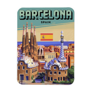 Íman Presentes da Sagrada Família vintage Barcelona via