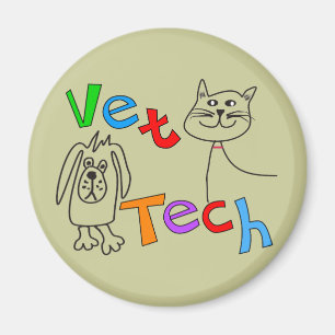 Íman Presentes da tecnologia do veterinário, técnico