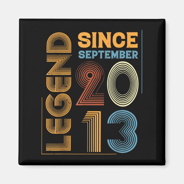 Íman Presentes de 12 anos de aniversário da lenda 2013  (Frente)