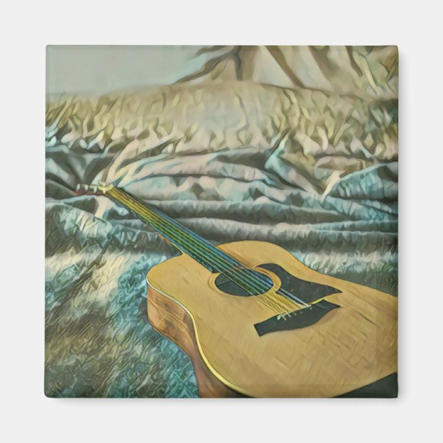 Íman Presentes de amantes de guitarra (Frente)