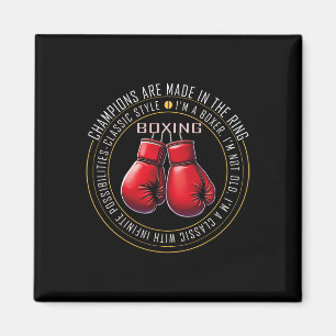 Íman Presentes De Amor Com Luvas De Boxing Retro Para B