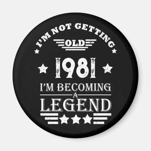 Íman Presentes de aniversário personalizados brancos pr (Frente)