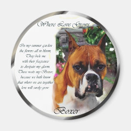 Íman Presentes de Arte Canina Boxer