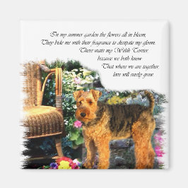 Íman Presentes de Arte do Welsh Terrier