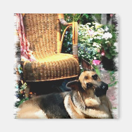 Íman Presentes de arte german shepherd