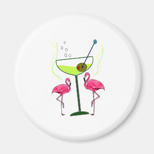 Íman Presentes de Arte Tropical Flamingo