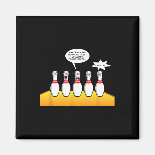 Íman Presentes De boliche Para Designs Engraçados De Bo