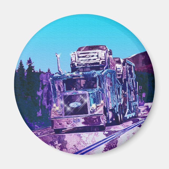 ÍMAN PRESENTES DE CAMINHÕES DE CAMINHÃO DE CARGA (Frente)