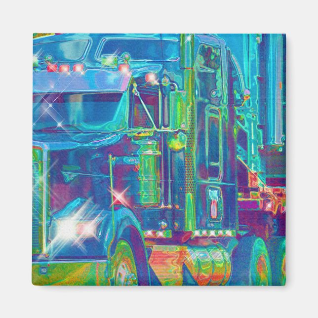 ÍMAN PRESENTES DE CAMINHÕES DE CAMINHÃO DE CARGA (Frente)