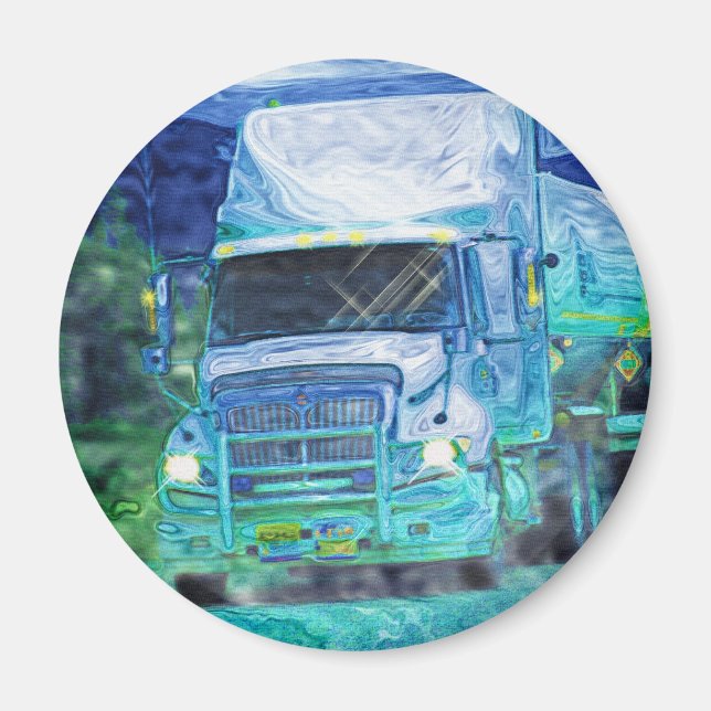 ÍMAN PRESENTES DE CAMINHÕES DE CAMINHÃO DE CARGA (Frente)