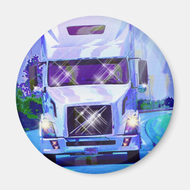 ÍMAN PRESENTES DE CAMINHÕES DE CAMINHÃO DE CARGA (Frente)