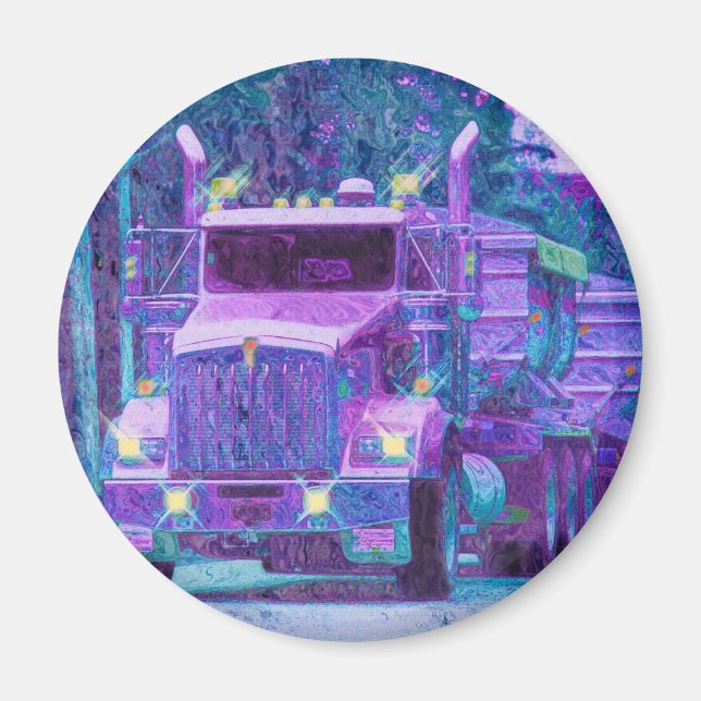 ÍMAN PRESENTES DE CAMINHÕES DE CAMINHÃO DE CARGA (Frente)