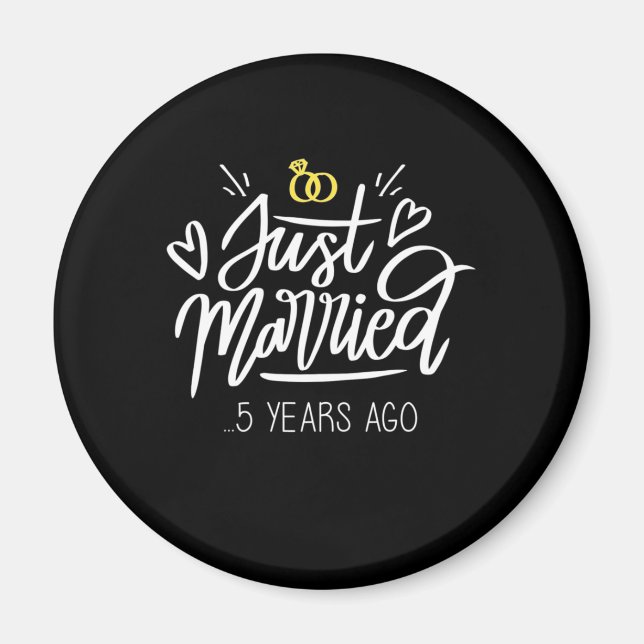Íman Presentes de Casamento | 5º Aniversário de Casamen (Frente)