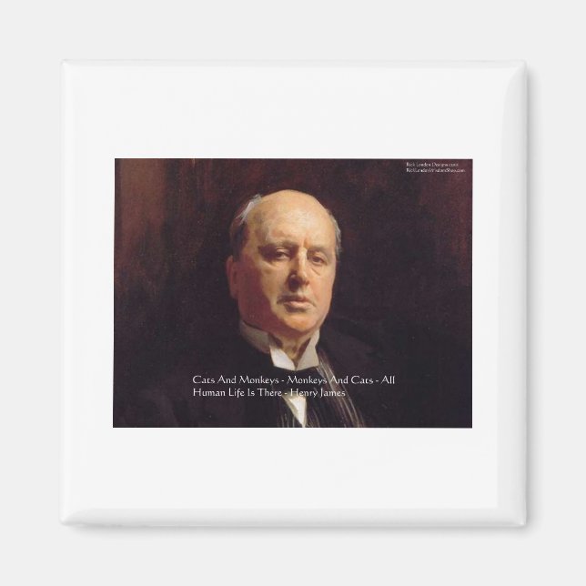 Íman Presentes de Citações de Sabedoria de Henry James  (Frente)