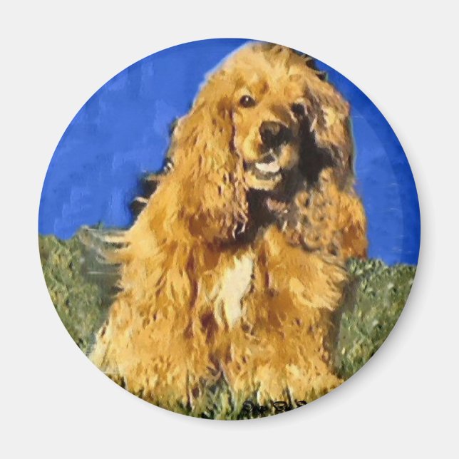 Íman Presentes de Cocker Spaniel (Frente)