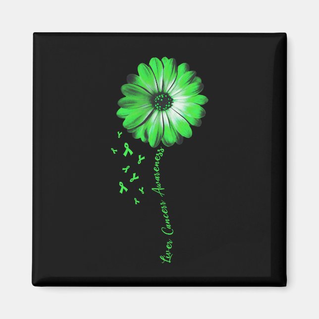 Íman Presentes de consciência de Câncer de figado Daisy (Frente)