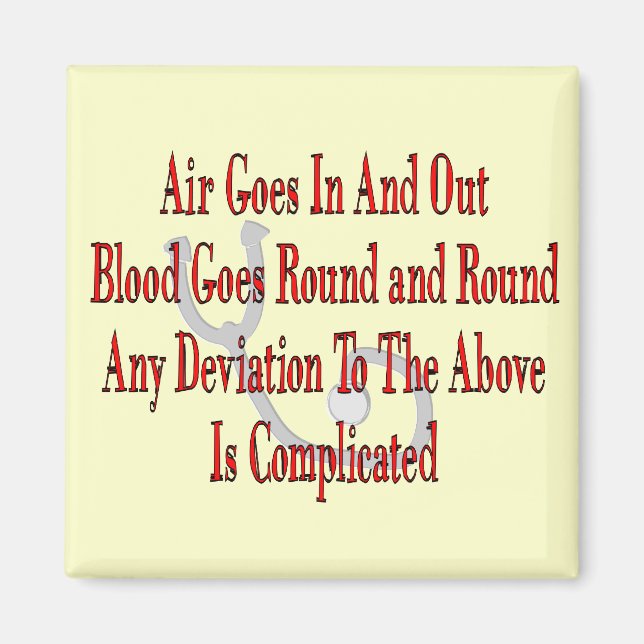 Íman Presentes De Enfermeiro/Terapêutica Respiratória (Frente)