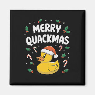 Íman Presentes de feliz Quackmas Pato de Borracha de Na